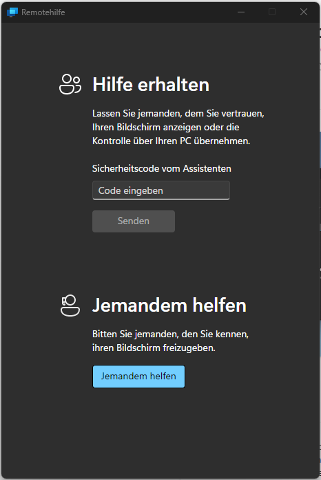 WindowsRemotehilfe